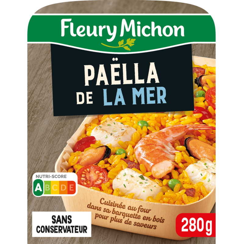 Paëlla de la mer riz cuisiné au safran