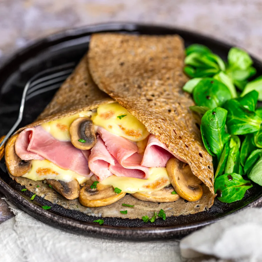 Recette galette forestière au jambon Fleury Michon 