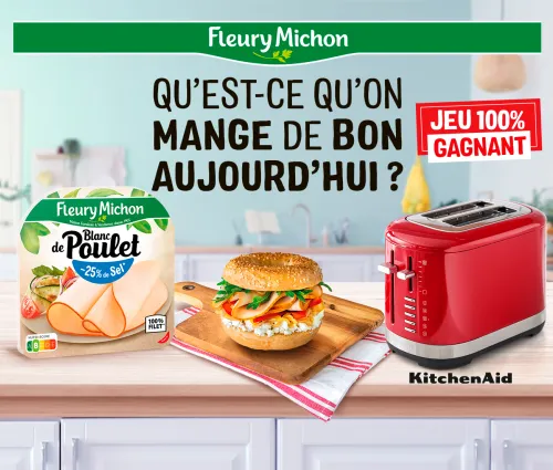 Jeu 100% gagnant jambon de volaille -25 % de sel Fleury Michon 